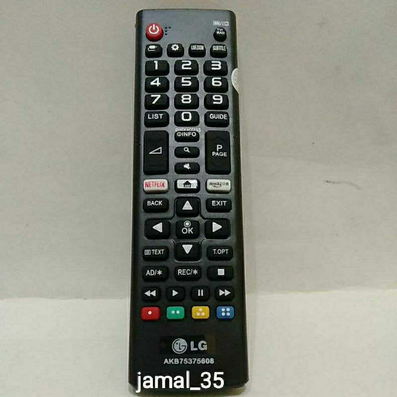 REMOTE REMOT SMART TV LCD LED LG NETFLIX AMAZON AKB75375608