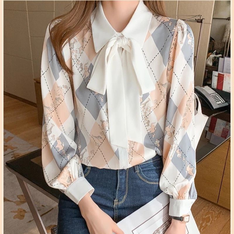 MDLV 6843 MELVILLE TIENECK SHIRT KEMEJA KOREA KEMEJA WANITA KEMEJA PREMIUM BEST SELER FASHION IMPORT