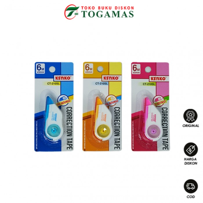 

TERLARIS !! STIPO CORRECTION TAPE CT-210SL KENKO