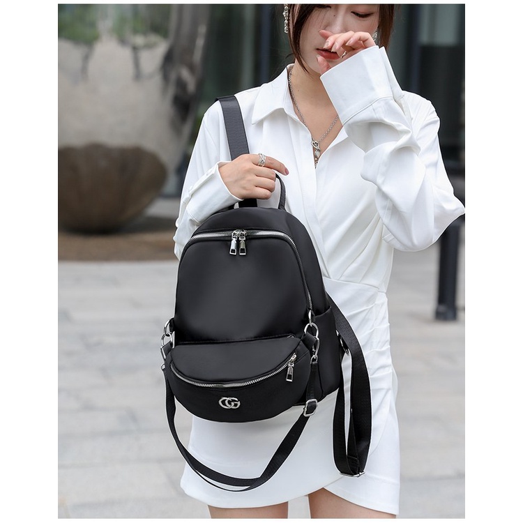 CYS Backpack Wanita Import Berkualitas Tas Ransel Wanita Sekolah Kuliah Kerja Tas Ransel Wanita Real Pict Ransel Wanita Elegant Termurah Backpack Serba Guna T265