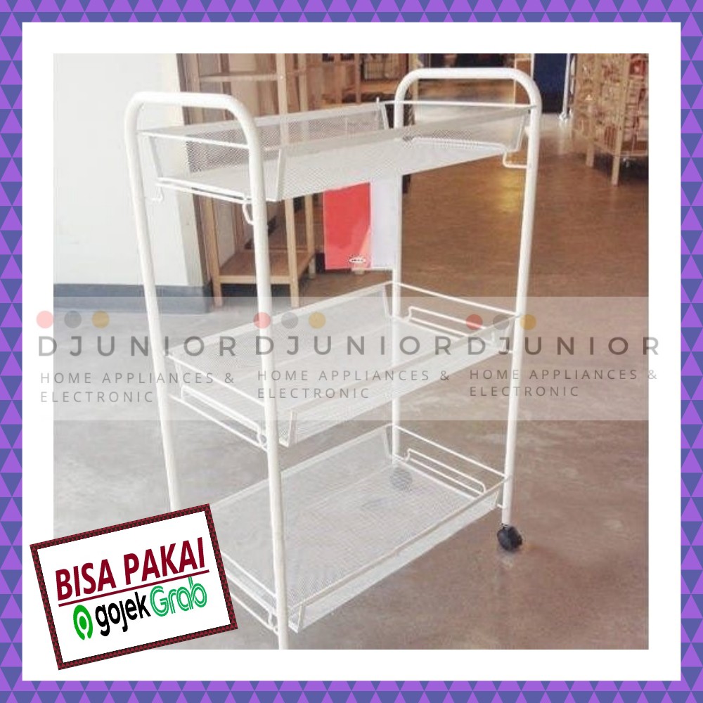 HORNAVAN RAK 3 SUSUN / TROLI TROLLEY 3 TIER TINGKAT - LIVIN