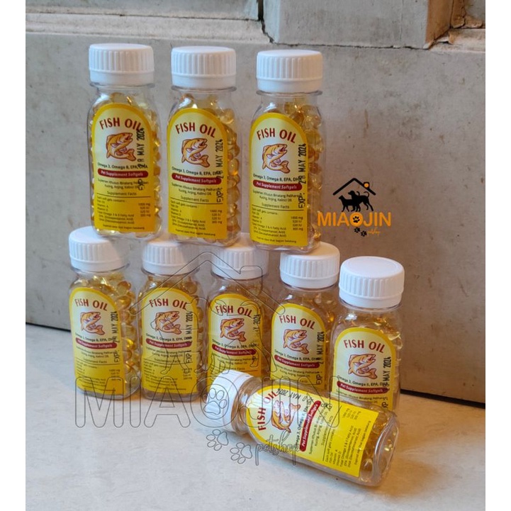 Fish Oil Omega 3,6,9 / Minyak Ikan Untuk Anjing & Kucing
