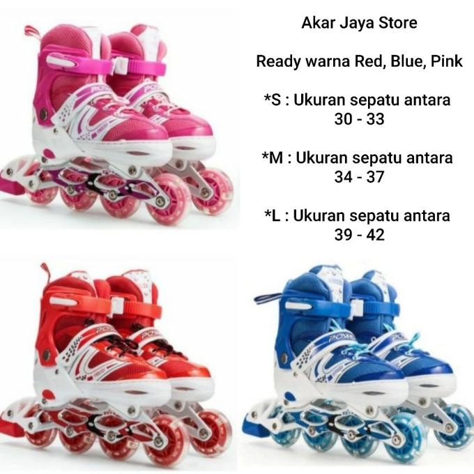 Sepatu Roda Anak Power Inline Skate Anak Laki Laki / Perempuan / Cewek