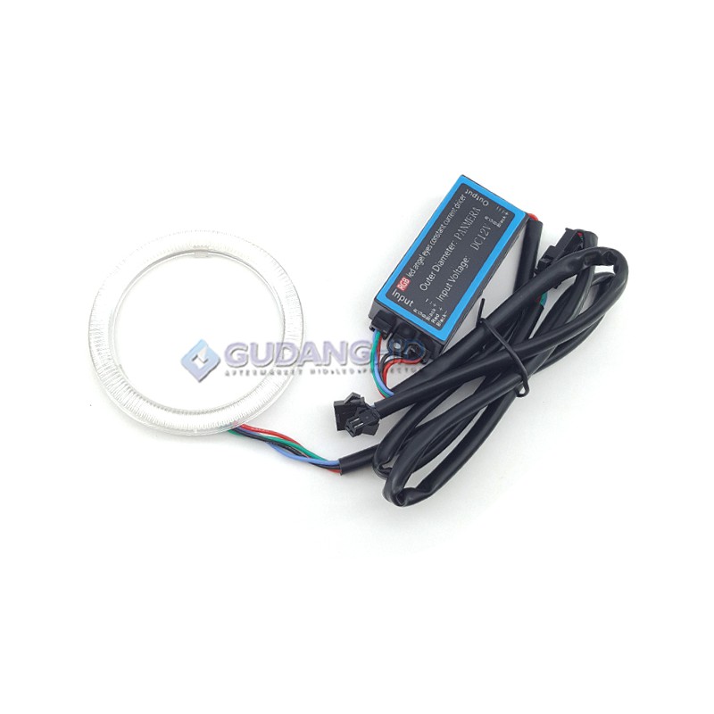 LED Angel Eyes Shadow RGB Halo Ring Neon COB LED Bluetooth APP Warna Warni