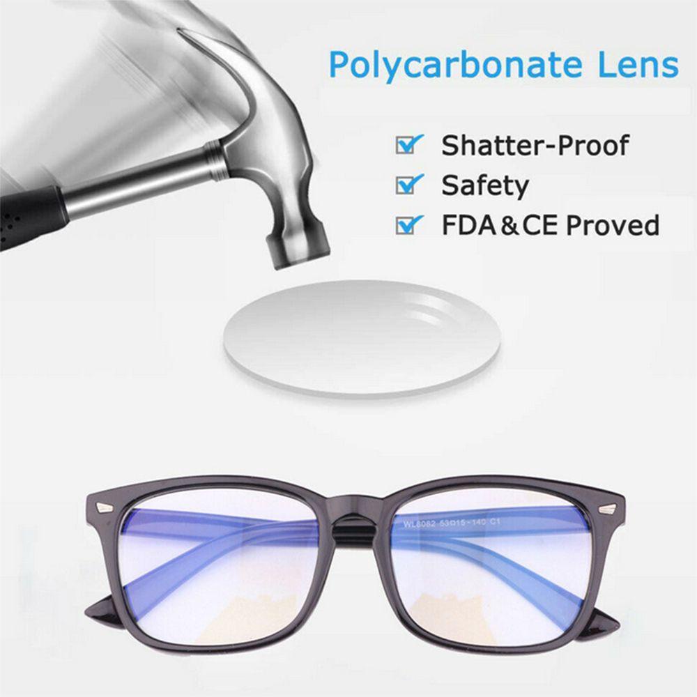 Kacamata Unisex Populer Eyewear Anti UV Transparan Len Anti Blue Rays Glasses