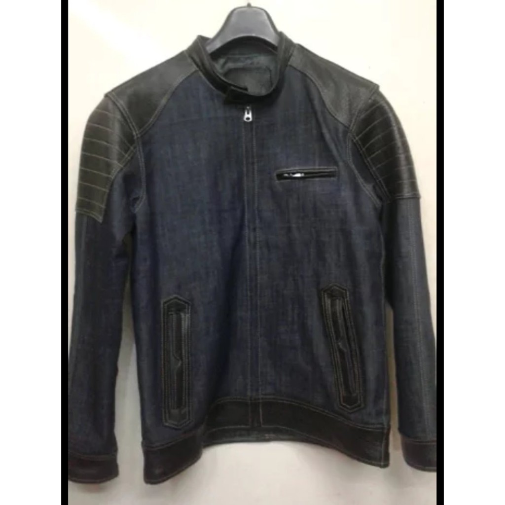 TERKEREN jaket levis kombinasi kulit Jaket Kekinian