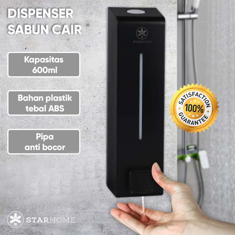 Dispenser Sabun Cair Sanitizer Gel StarHome 600ml Tempat Sabun Cair Soap Dispenser Hand Sanitizer AH002