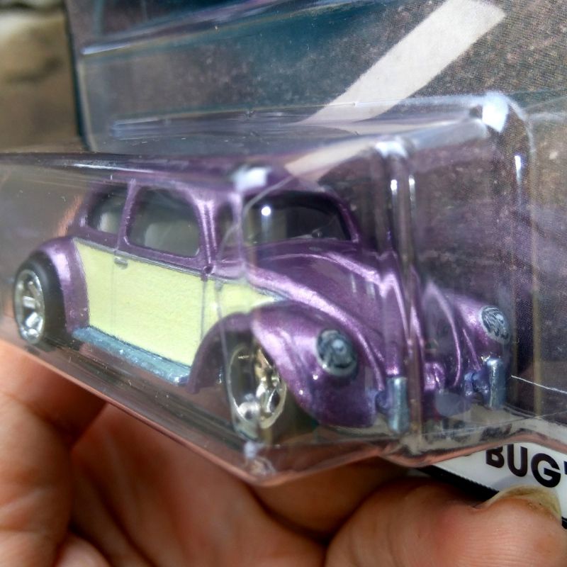 BOULEVARD Vw Beetle Classic Bug Ungu Ban Karet Base Besi Made In Thailand Mattel Hw Hot Wheels Hotwh
