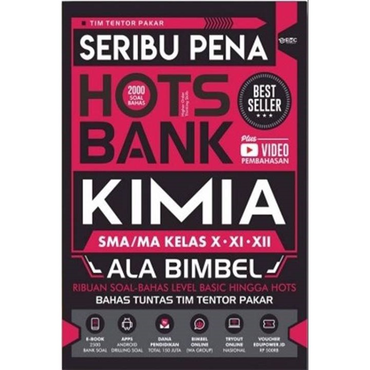 PAKET SOAL SMA ALA BIMBEL /  SERIBU PENA HOTS BANK MATEMATIKA,KIMIA,FISIKA,BIOLOGI SMA/MA-KIMIA SMA