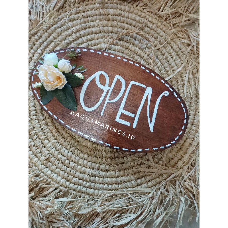 

Papan open / papan closed / custom sign / papan toko / papan handmade / nomor rumah custom