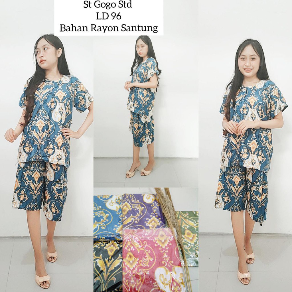 SETELAN GOGO STD PAJAMAS VIRAL BAJU TIDUR WANITA HARGA GROSIR MOTIF RANDOM SURABAYA SIDOARJO