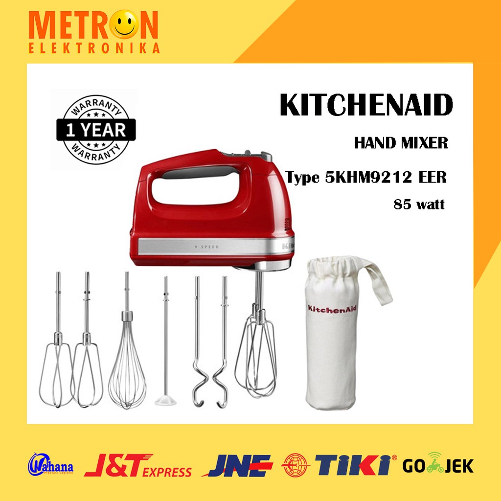 KITCHENAID 5KHM9212 EER EMPIRE RED / HAND MIXER 85 WATT / 5KHM9212EER