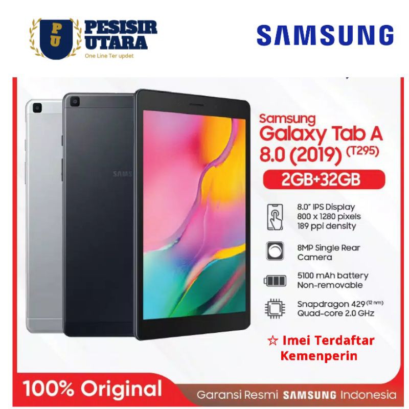 Tablet Samsung Tab A T295 Segel Resmi Sein