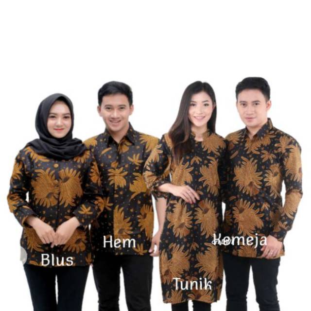 Maura Couple - Sania Ruffle Batik Couple Ori Ndoro Jowi DNT Garansi Termurah Shopee