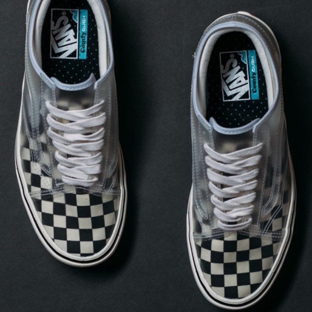 Vans Comfycush Slip Skool Checkerboard Black White