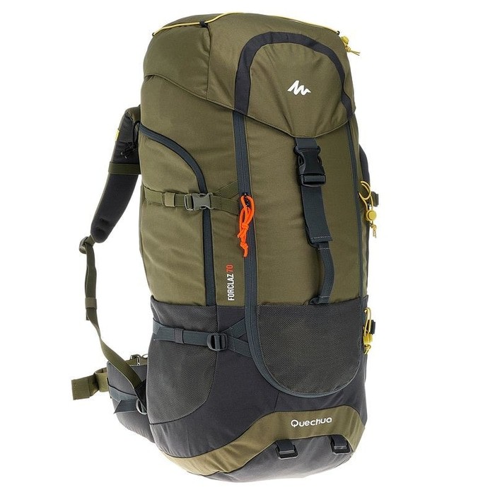 Tas Gunung / Ransel / Carrier 70L Khaki Decathlon 100% Ori