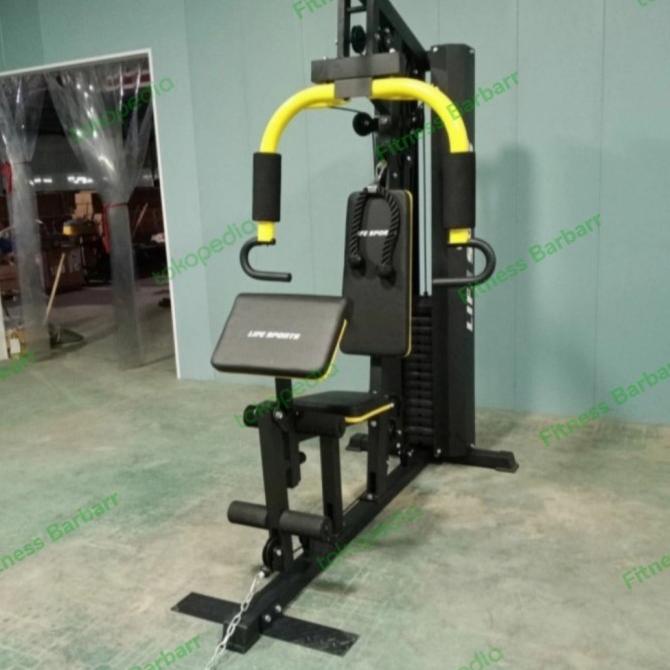 ALAT FITNES / ANGKAT BEBAN / HOME GYM 1 SISI LIFESPORT BEBAN 75 KG