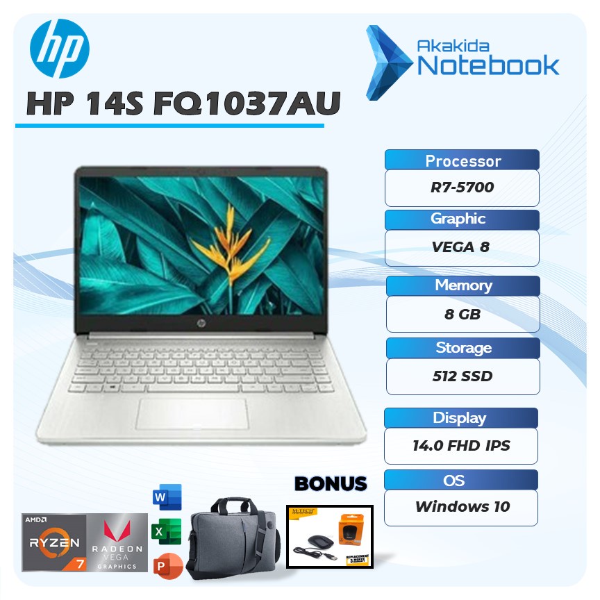 Jual Hp 14s Fq1037au Ryzen 7 5700 8gb 512ssd Win10ohs 140fhd Ips Backlite Shopee Indonesia 0685