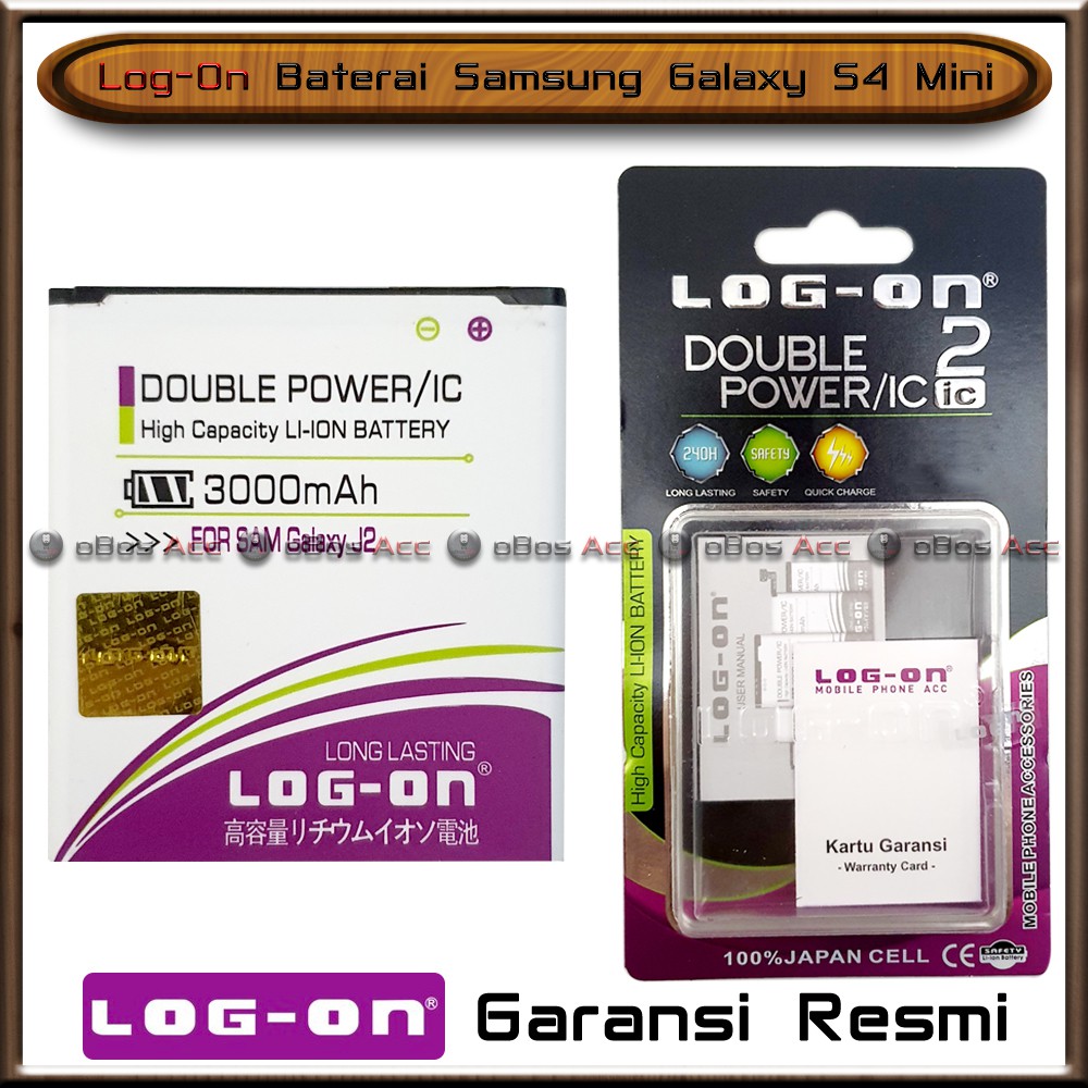 Baterai Log On Samsung Galaxy J2 J200 Double Power IC Original Batre