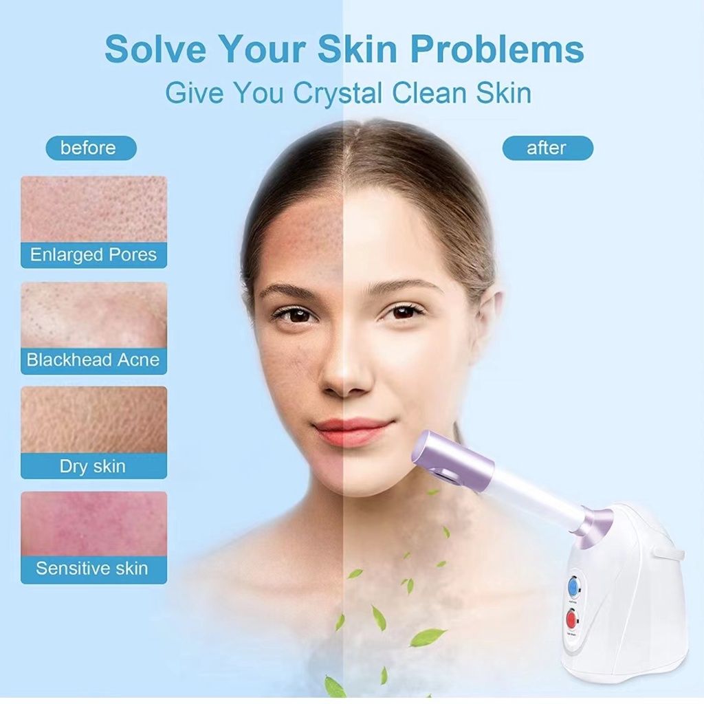 STEAMER FACIAL warm HOT COLD VAPOZONE UAP WAJAH PERAWATAN ALAT SALON KECANTIKAN