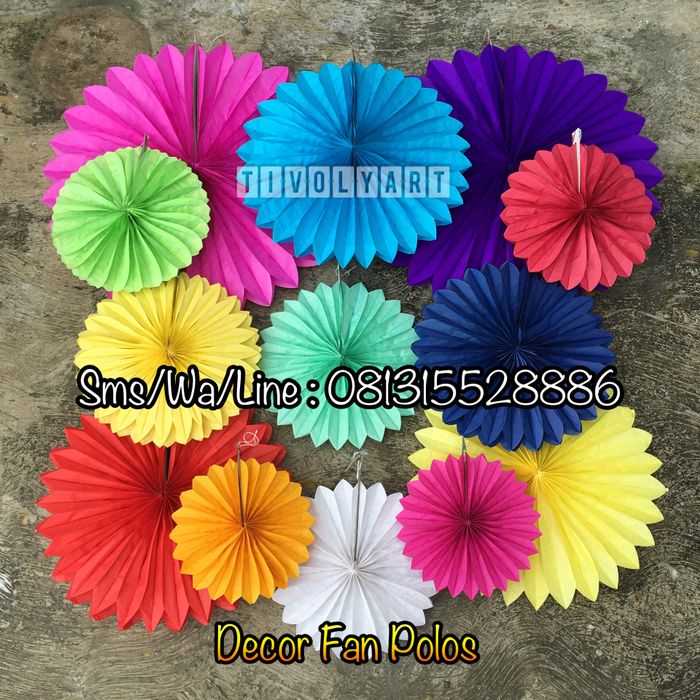 

Paper Fan Dekorasi Size 30Cm Termurah