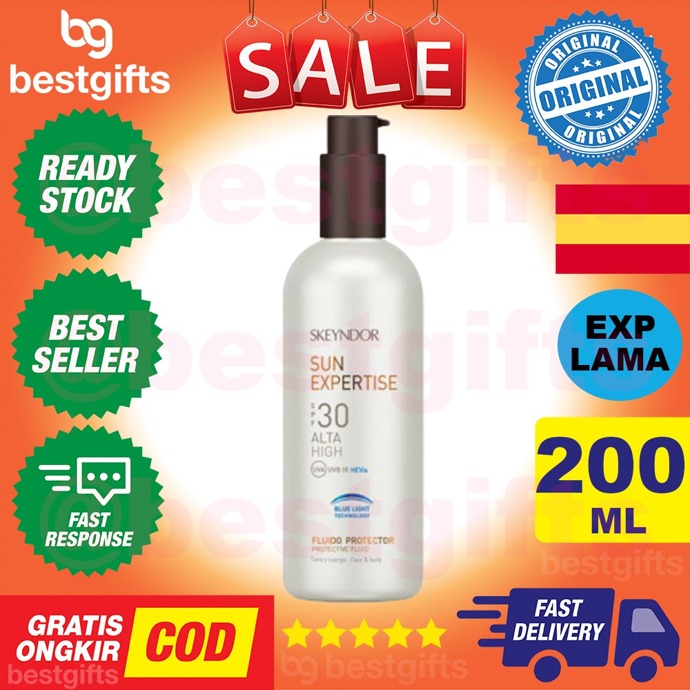 SKEYNDOR SUN EXPERTISE PROTECTIVE FLUID FACE AND BODY SPF 30 PELINDUNG WAJAH BADAN MATAHARI 200 ML