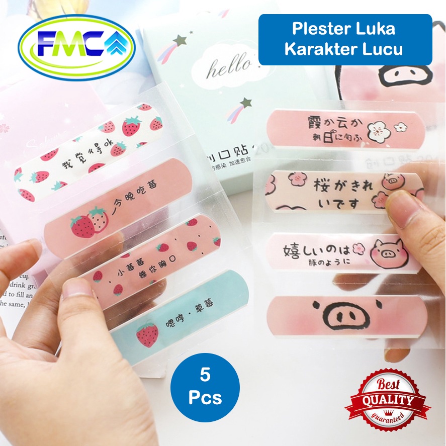 Plester Luka Karakter Lucu Korea Anti Air Anak Dewasa Penutup Luka Hansaplast Character Anti Bakteri Murah