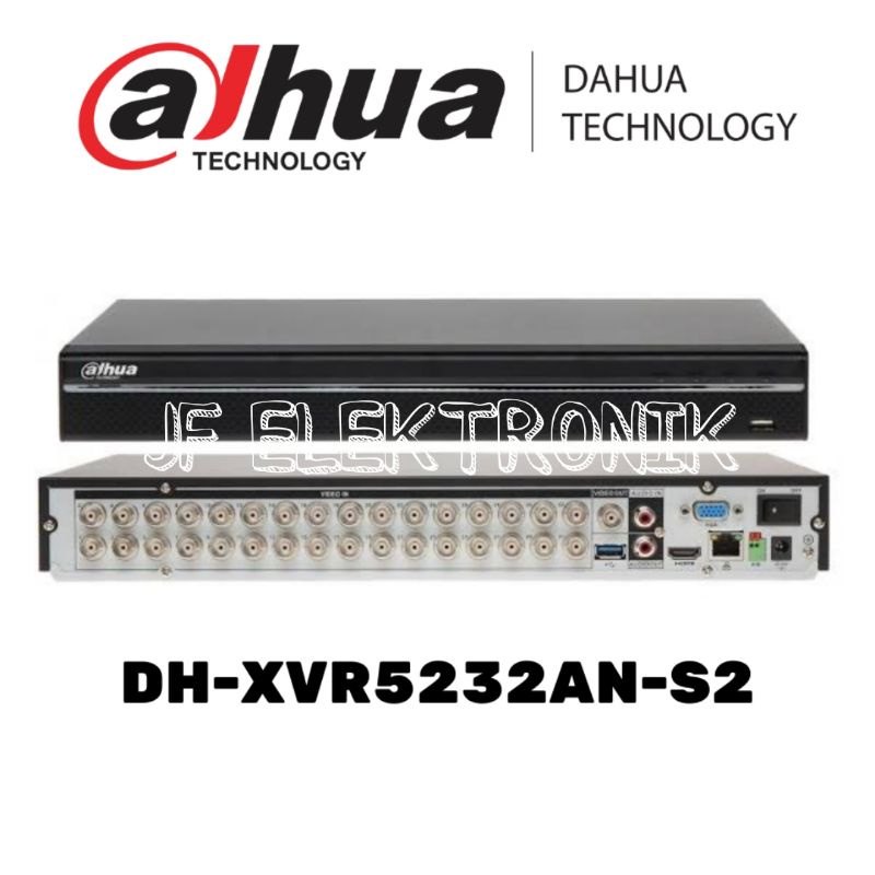 DVR Dahua DHI-XVR5232AN-S2 32 Channel Up to 5mp Original Garansi Resmi