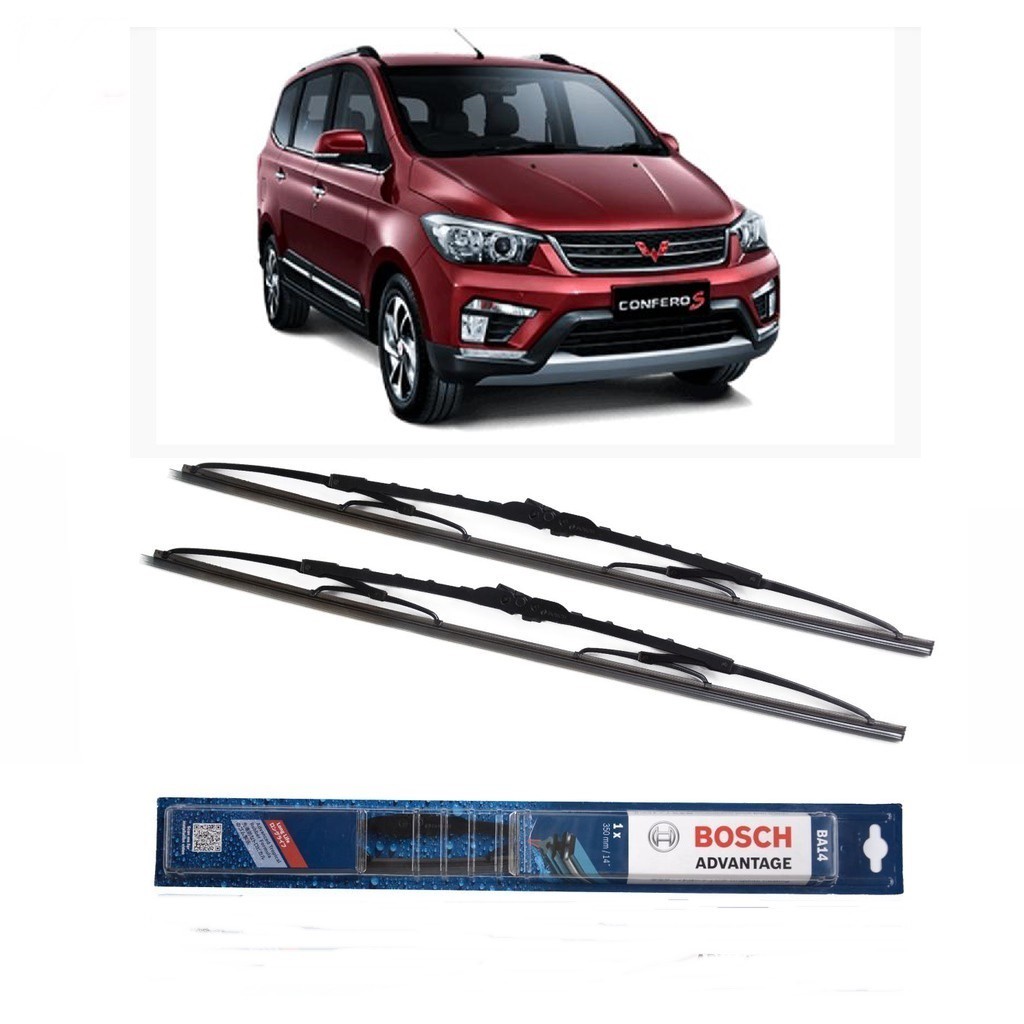 Bosch Wiper Wuling Confero S Frame Besi - 2 buah/Set 14-24