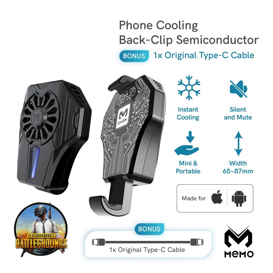 PENDINGIN HP COOLING FAN HANDPHONE RADIATOR DL01- PHONE COOLER DL01 LED GAME MEMO MURAH