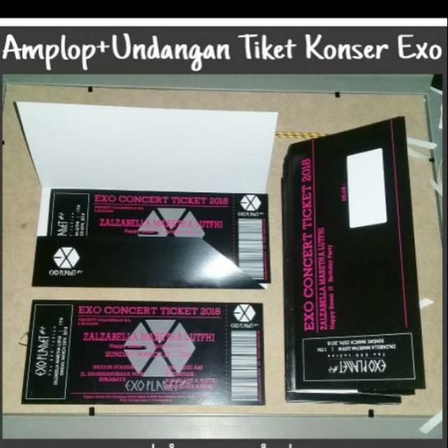 Undangan Pernikahan Boarding Pass Shopee Indonesia