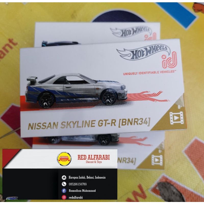 Hotwheels ID Nissan Skyline GT-R R34 Hot Wheels Id R34