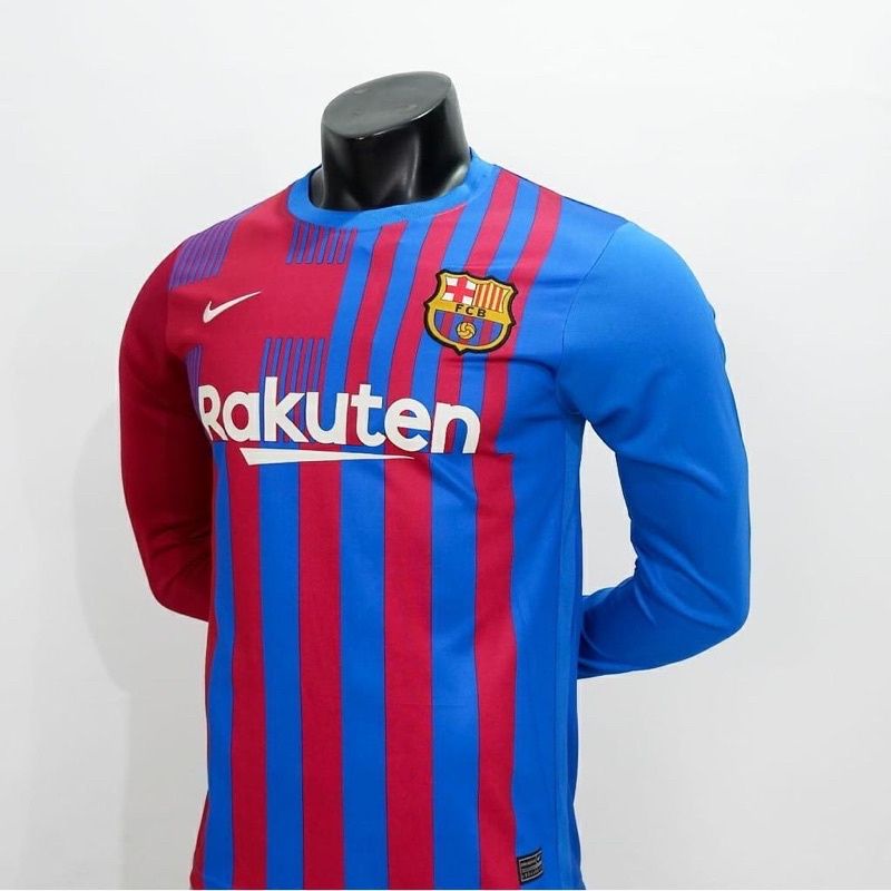 Barcelona home  long sleeve 2021/2022/Jersey barcelona home long sleeve 21/22/Jersey lengan panjang