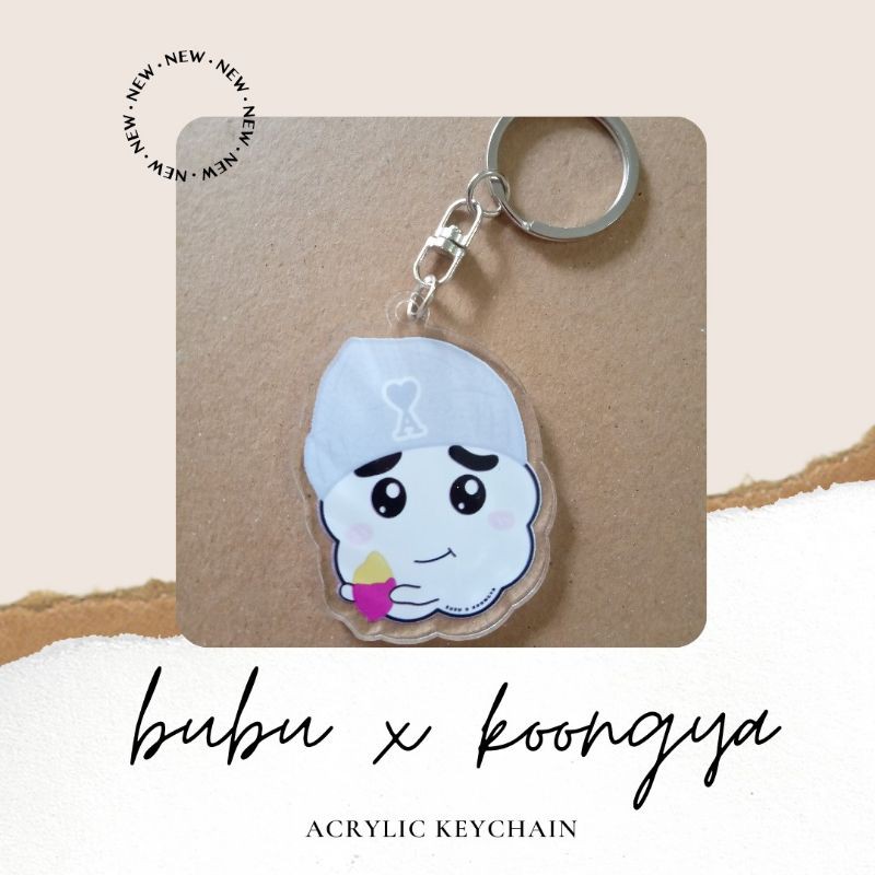 bubu x koongya fanmade keychain