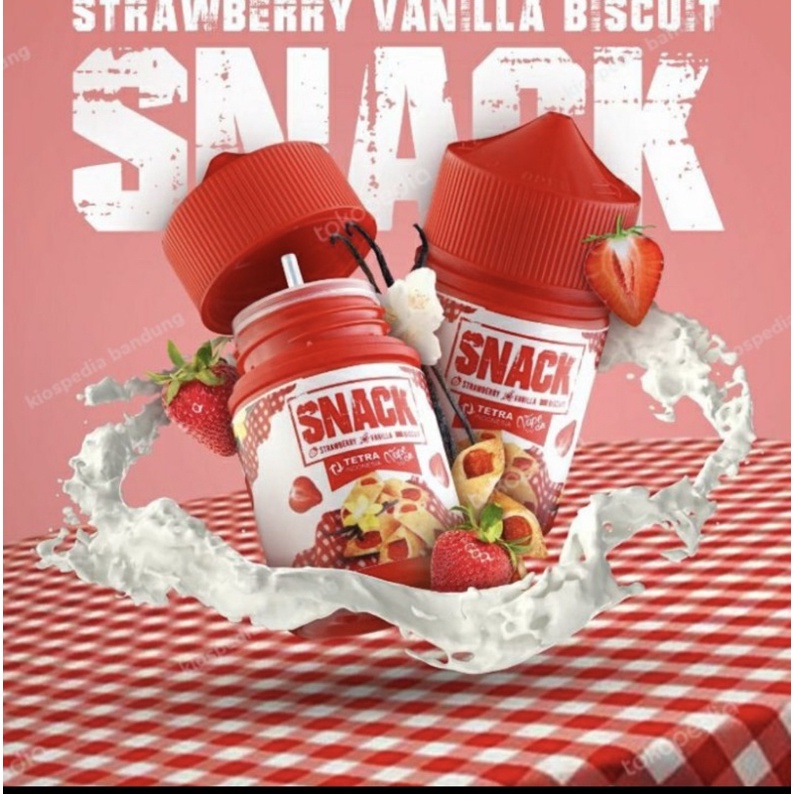 SNACK TETRA V1 STRAWBERRY VANILLA TETRA PREMIUM LIQUID INDONESIA 60ML