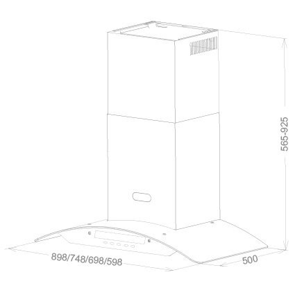 FOTILE Cooker Hood / RangeHood ED11D - Pengisap Asap Dapur