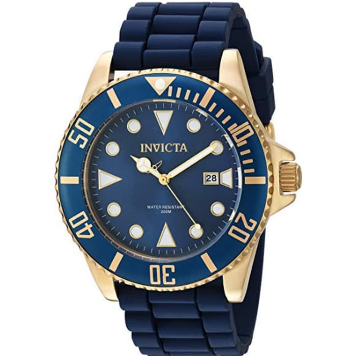 Invicta Pro Diver Watch with blue Silicone Strap