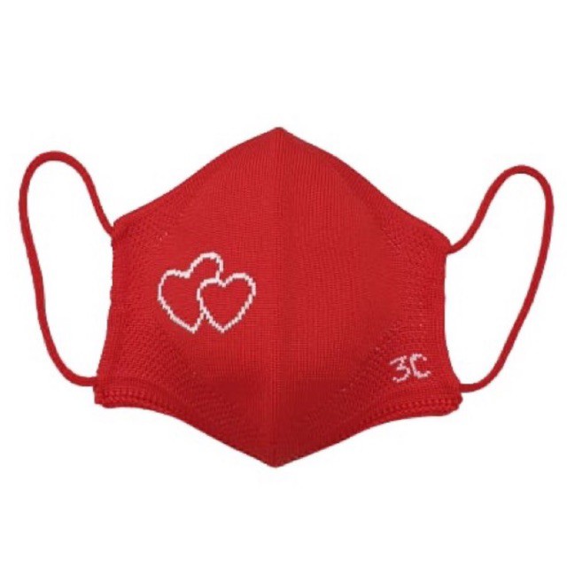 Masker Knit Premium LV Merah