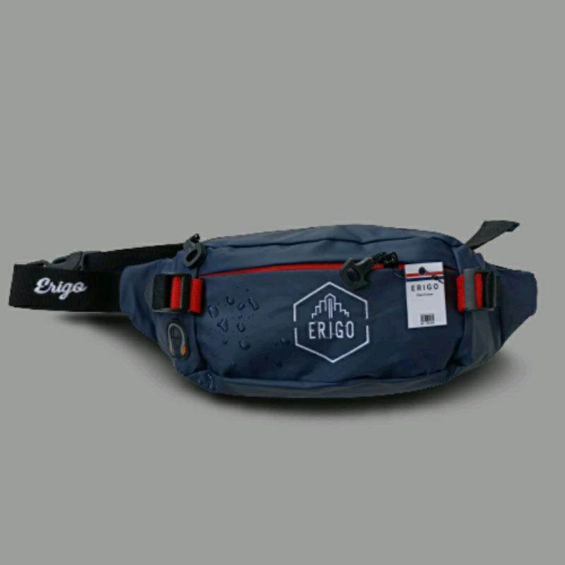 Erigo Waist Bag Pria Waterproof Anti Air Tas Selempang Pinggang Premium Murah