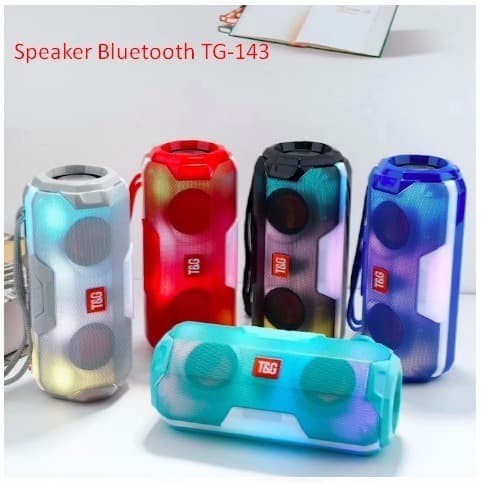 Speaker BLUETOOTH T&amp;G TG143 TG-143 LED Portable Wireless ACC Grosir