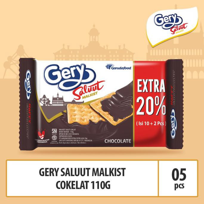

Promo Awal tahun Gery Saluut Malkist Coklat -110g (MALS2) 5 Pcs By Garudafood Diskon
