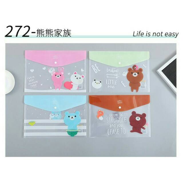 

Map A4 Plastik Beruang