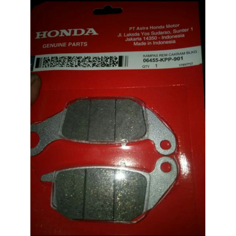 kampas rem belakang supra x 125 /distpad belakang supra x 125