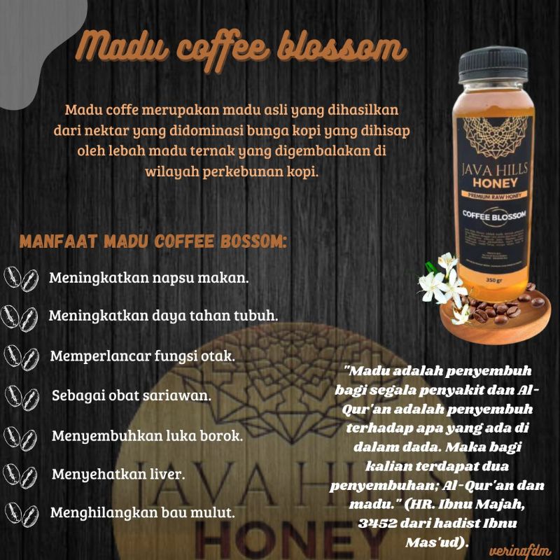 

MADU COFFE BLOSSOM BY JAVA HILLS HONEY
