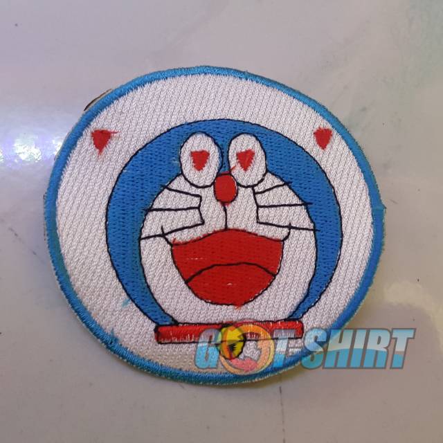 emblem path bordir kepala doraemon]