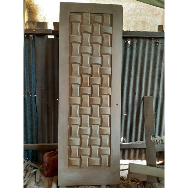 pintu motif kayu meranti oven
