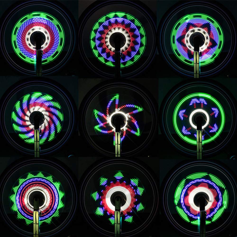 Leadbike/Lampu Ban Sepeda Colorful LED Bicycle Wheel Light Free Baterai