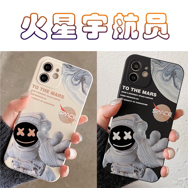 Casing Vivo Y11 Y20 2021 Y33s Y17 Y53S Y12 Y15 Y20i Y20s Y21T Y50 Y30 Y30i Motif astronaut