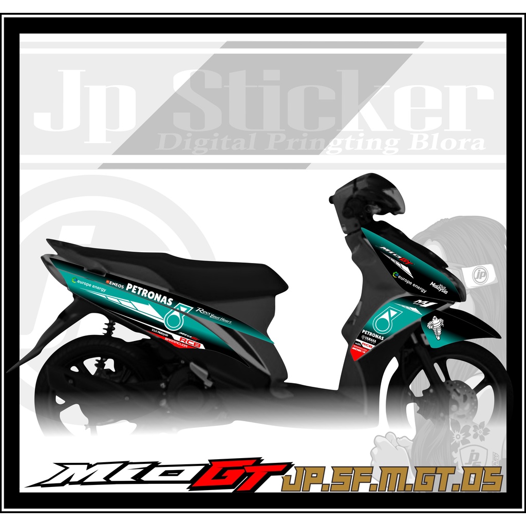 Mio GT Sticker Striping Mio Gt - Striping Stiker List Variasi Motor Yamaha MIO Petronas JP 05