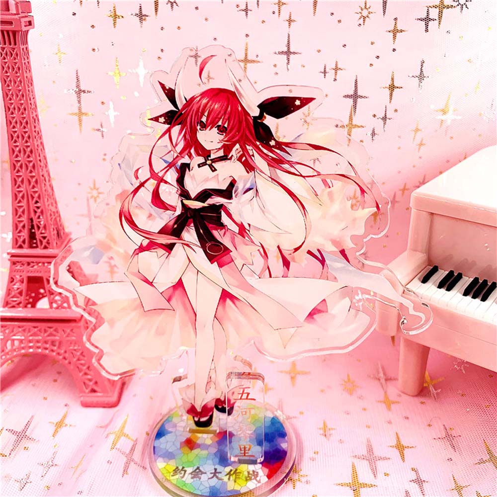 Needway  Fashion DATE A LIVE Fans Gift Figure Model Toys Acrylic Stand Figure Decoration Toys Hermit Cartoon Anime Action Figure Nightmare Tokisaki Kurumi Figure Model Plate